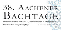 Hauptheft Aachener Bachtage